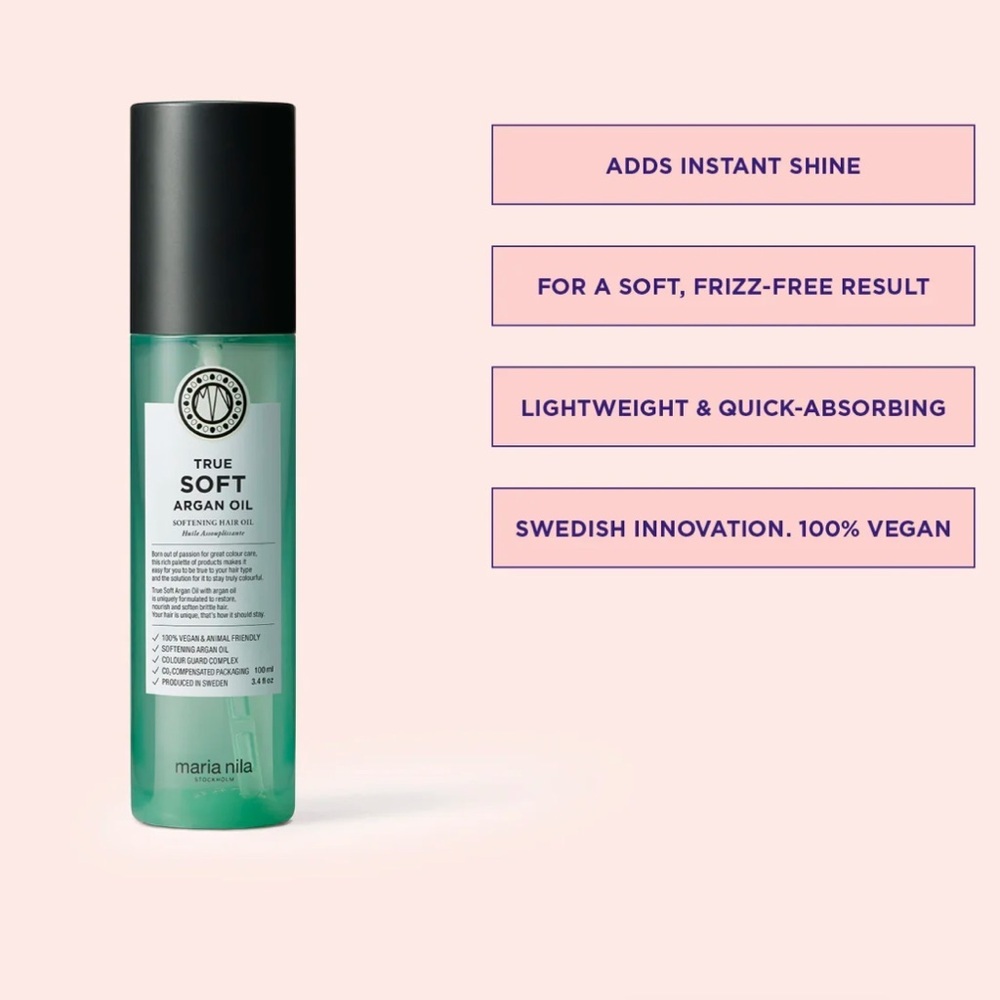 💦 maria nila STOCKHOLM TRUE SOFT ARGAN OIL Mini - Picture 2 of 6